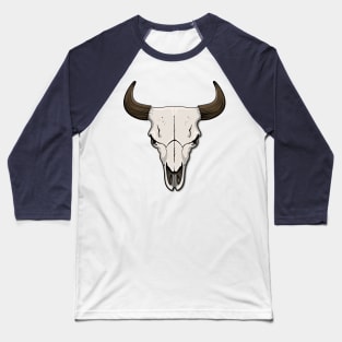 Bison Skull Baseball T-Shirt